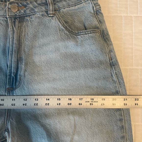 Rollas Heidi High Rise Loose Fit Wide Leg Straight Jeans Light Wash Womens Sz 30 - Picture 11 of 16